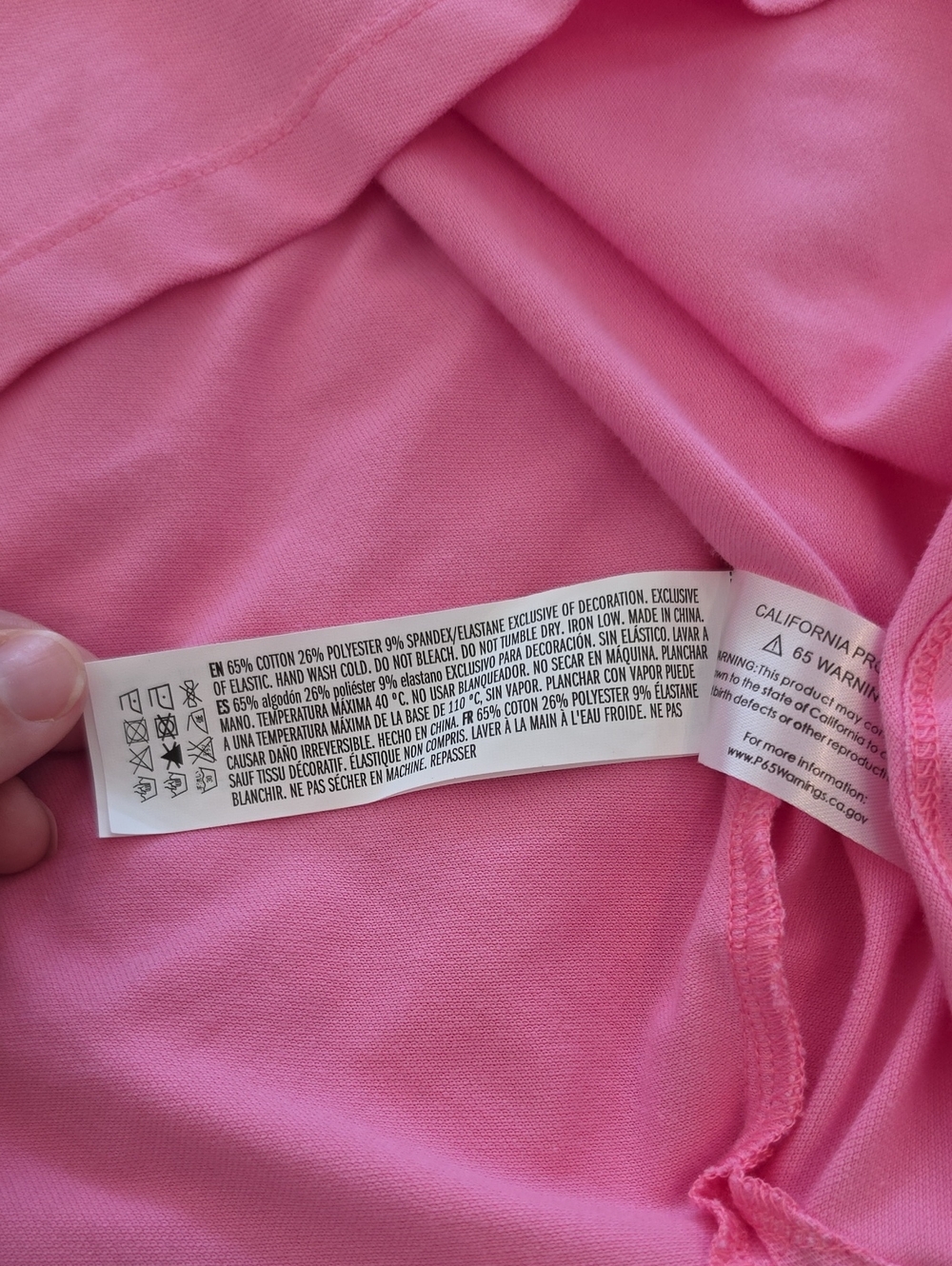 English Factory Pink Knit Polo Top Size Medium NWT - Picture 9 of 9